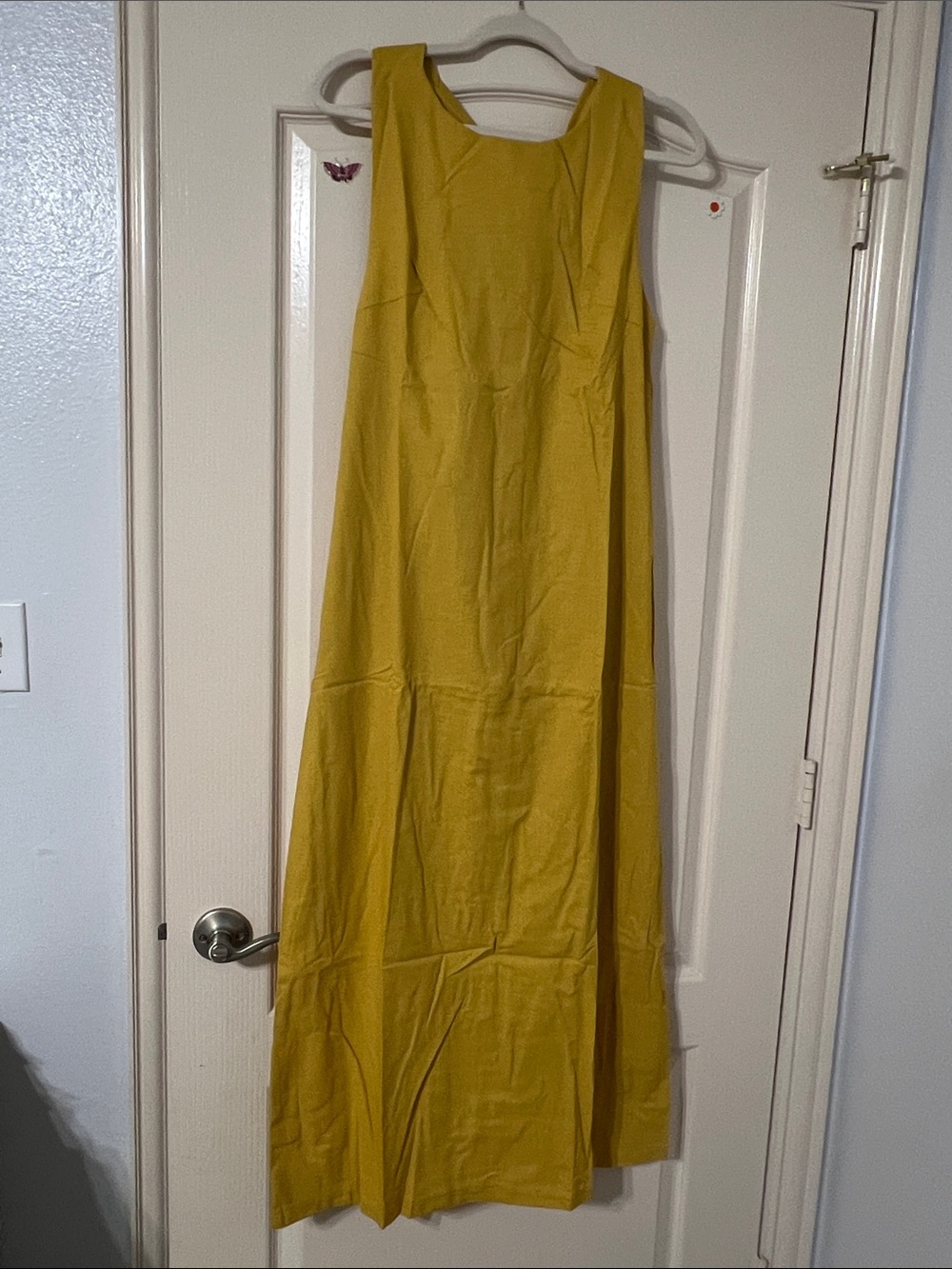 Polo by Ralph Lauren Yellow Sleeveless Maxi Dress